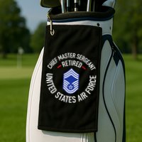 Chief Master Sergeant Retired Retirement Golf Towel