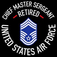 Chief Master Sergeant Retired Retirement Cropped Pullover Crew
