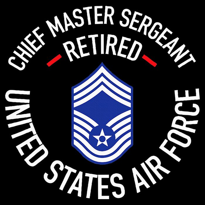 Chief Master Sergeant Retired Retirement Cropped Pullover Crew
