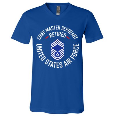 Chief Master Sergeant Retired Retirement V-Neck T-Shirt