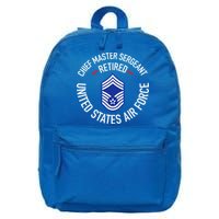 Chief Master Sergeant Retired Retirement 16 in Basic Backpack