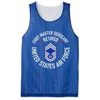 Chief Master Sergeant Retired Retirement Mesh Reversible Basketball Jersey Tank