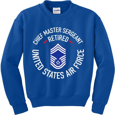 Chief Master Sergeant Retired Retirement Kids Sweatshirt