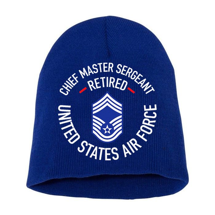 Chief Master Sergeant Retired Retirement Short Acrylic Beanie