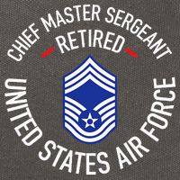 Chief Master Sergeant Retired Retirement Cotton Canvas Backpack