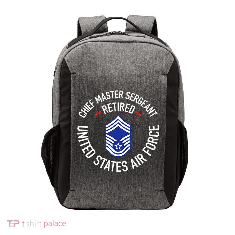 Chief Master Sergeant Retired Retirement Vector Backpack