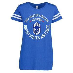 Chief Master Sergeant Retired Retirement Enza Ladies Jersey Football T-Shirt