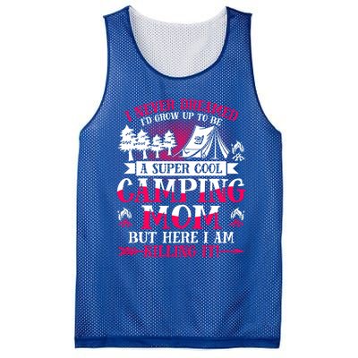 Camping Mom Supper Cool Mom Summer Holiday Great Gift Mesh Reversible Basketball Jersey Tank