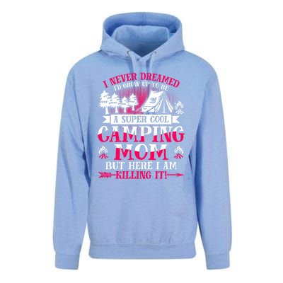 Camping Mom Supper Cool Mom Summer Holiday Great Gift Unisex Surf Hoodie