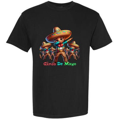 Cute Mexican Sombrero Dab Dance Cinco De Mayo Garment-Dyed Heavyweight T-Shirt