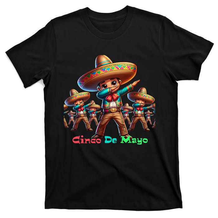 Cute Mexican Sombrero Dab Dance Cinco De Mayo T-Shirt