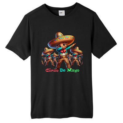 Cute Mexican Sombrero Dab Dance Cinco De Mayo Tall Fusion ChromaSoft Performance T-Shirt