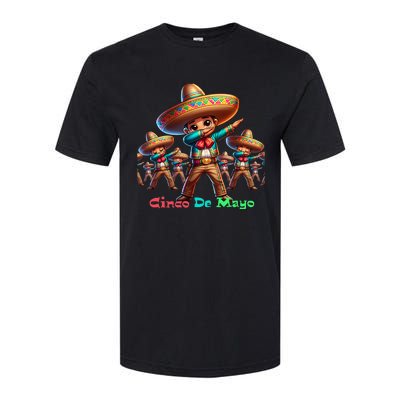 Cute Mexican Sombrero Dab Dance Cinco De Mayo Softstyle CVC T-Shirt