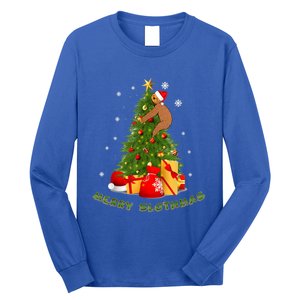 Christmas Merry Slothmas Sloth Lover Pajama Xmas Decoration Gift Long Sleeve Shirt