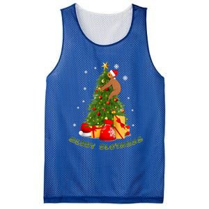 Christmas Merry Slothmas Sloth Lover Pajama Xmas Decoration Gift Mesh Reversible Basketball Jersey Tank