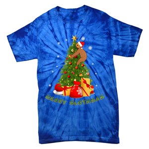 Christmas Merry Slothmas Sloth Lover Pajama Xmas Decoration Gift Tie-Dye T-Shirt