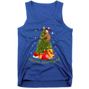 Christmas Merry Slothmas Sloth Lover Pajama Xmas Decoration Gift Tank Top