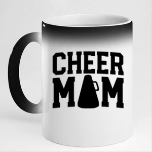 Cheer Mom S Cheerleader Mom Funny Gift Mother Gift 11oz Black Color Changing Mug