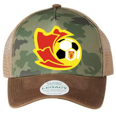 Cool Manchester United Soccer Team Ball Legacy Tie Dye Trucker Hat