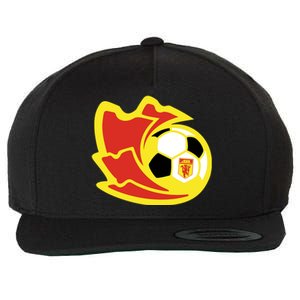 Cool Manchester United Soccer Team Ball Wool Snapback Cap