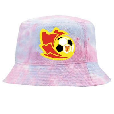 Cool Manchester United Soccer Team Ball Tie-Dyed Bucket Hat