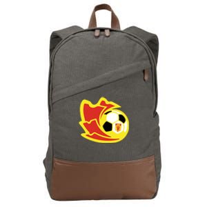 Cool Manchester United Soccer Team Ball Cotton Canvas Backpack