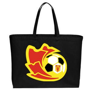 Cool Manchester United Soccer Team Ball Cotton Canvas Jumbo Tote