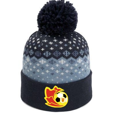 Cool Manchester United Soccer Team Ball The Baniff Cuffed Pom Beanie