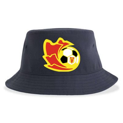 Cool Manchester United Soccer Team Ball Sustainable Bucket Hat