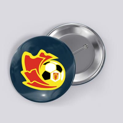 Cool Manchester United Soccer Team Ball Button