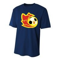 Cool Manchester United Soccer Team Ball Youth Performance Sprint T-Shirt