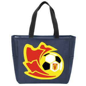 Cool Manchester United Soccer Team Ball Zip Tote Bag