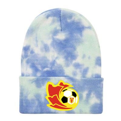 Cool Manchester United Soccer Team Ball Tie Dye 12in Knit Beanie