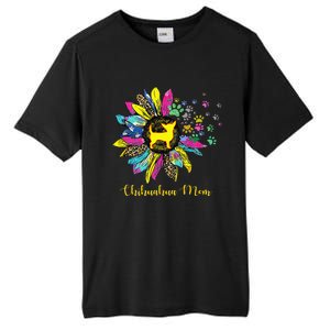 Chihuahua Mom Sunflower Gifts Dog Mom Mothers Day Tall Fusion ChromaSoft Performance T-Shirt