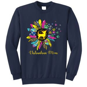 Chihuahua Mom Sunflower Gifts Dog Mom Mothers Day Sweatshirt