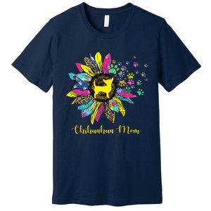 Chihuahua Mom Sunflower Gifts Dog Mom Mothers Day Premium T-Shirt