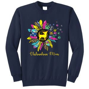 Chihuahua Mom Sunflower Gifts Dog Mom Mothers Day Tall Sweatshirt