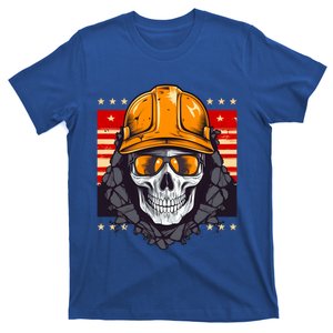 Coal Miner Skull Design 4th Of July Coal Miner Great Gift T-Shirt