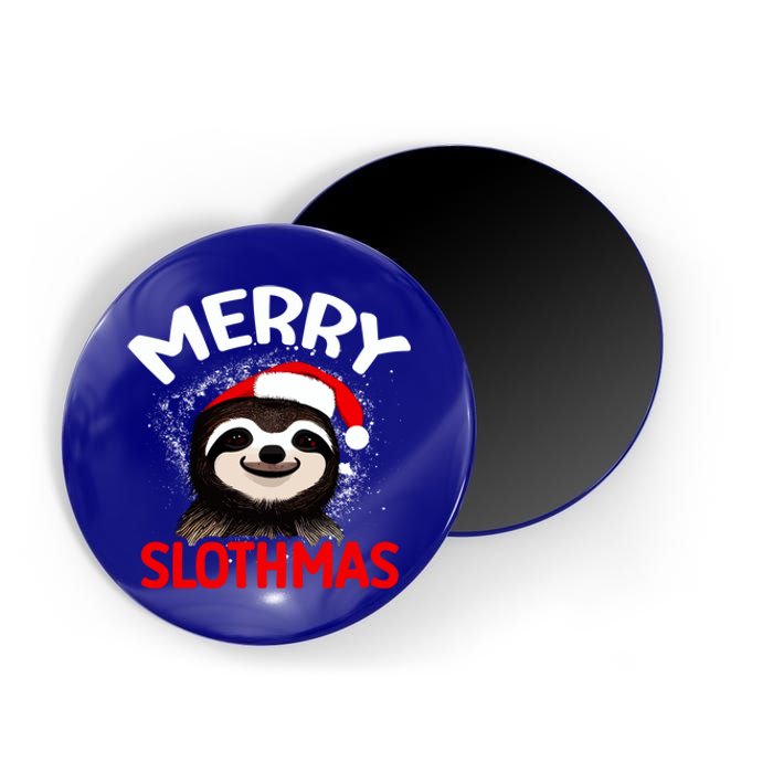 Cute Merry Slothmas Sloth Lover Christmas Pajamas Cool Gift Magnet