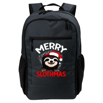 Cute Merry Slothmas Sloth Lover Christmas Pajamas Cool Gift Daily Commute Backpack