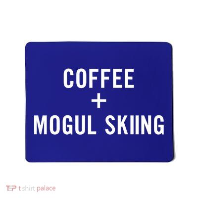 Coffee + Mogul Skiing For Mogul Skier Gift Mousepad