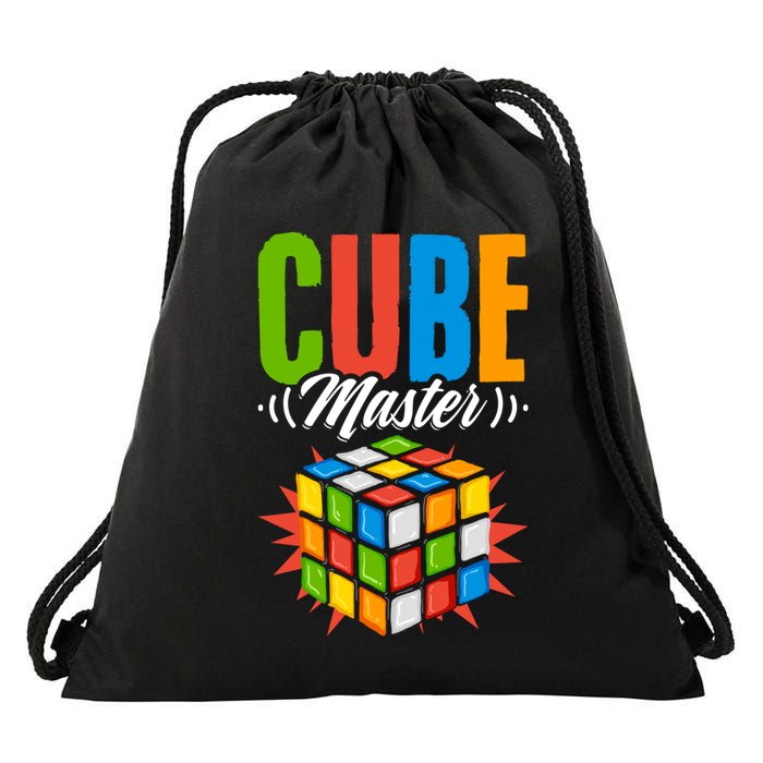 Cube Master Speed Cubing Math Cuber Puzzle Cube Gift Drawstring Bag