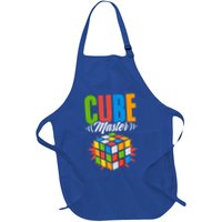 Cube Master Speed Cubing Math Cuber Puzzle Cube Gift Full-Length Apron With Pockets