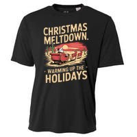 Christmas Meltdown. Santa Climate Change Global Warming Cooling Performance Crew T-Shirt