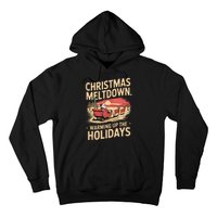 Christmas Meltdown. Santa Climate Change Global Warming Hoodie