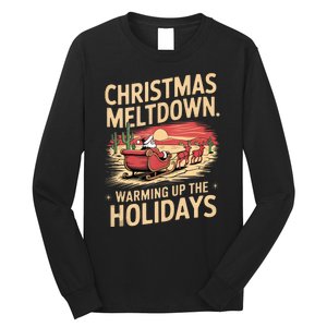 Christmas Meltdown. Santa Climate Change Global Warming Long Sleeve Shirt