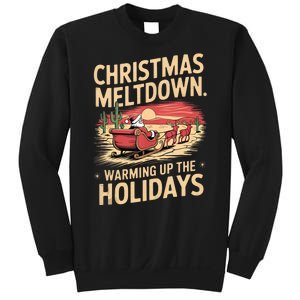 Christmas Meltdown. Santa Climate Change Global Warming Sweatshirt