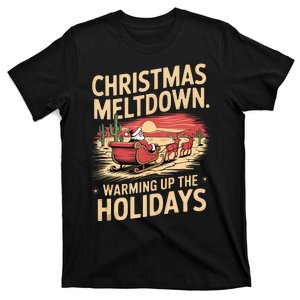 Christmas Meltdown. Santa Climate Change Global Warming T-Shirt