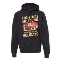 Christmas Meltdown. Santa Climate Change Global Warming Premium Hoodie