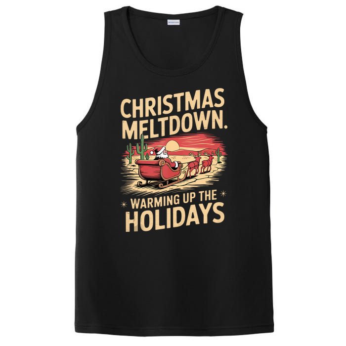 Christmas Meltdown. Santa Climate Change Global Warming PosiCharge Competitor Tank